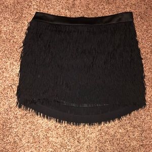 Express fringe skirt